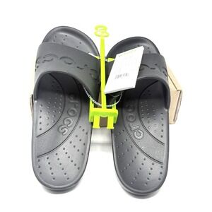 NWT Crocs Black Slide 210088-001 Unisex Men's Size 6/Women's Size 8‎